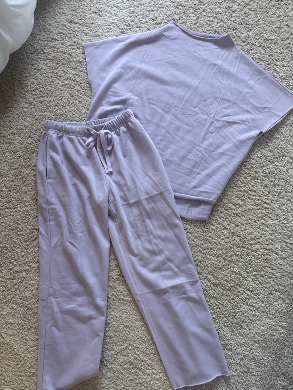 Lilac Two-Piece Loungewear Set